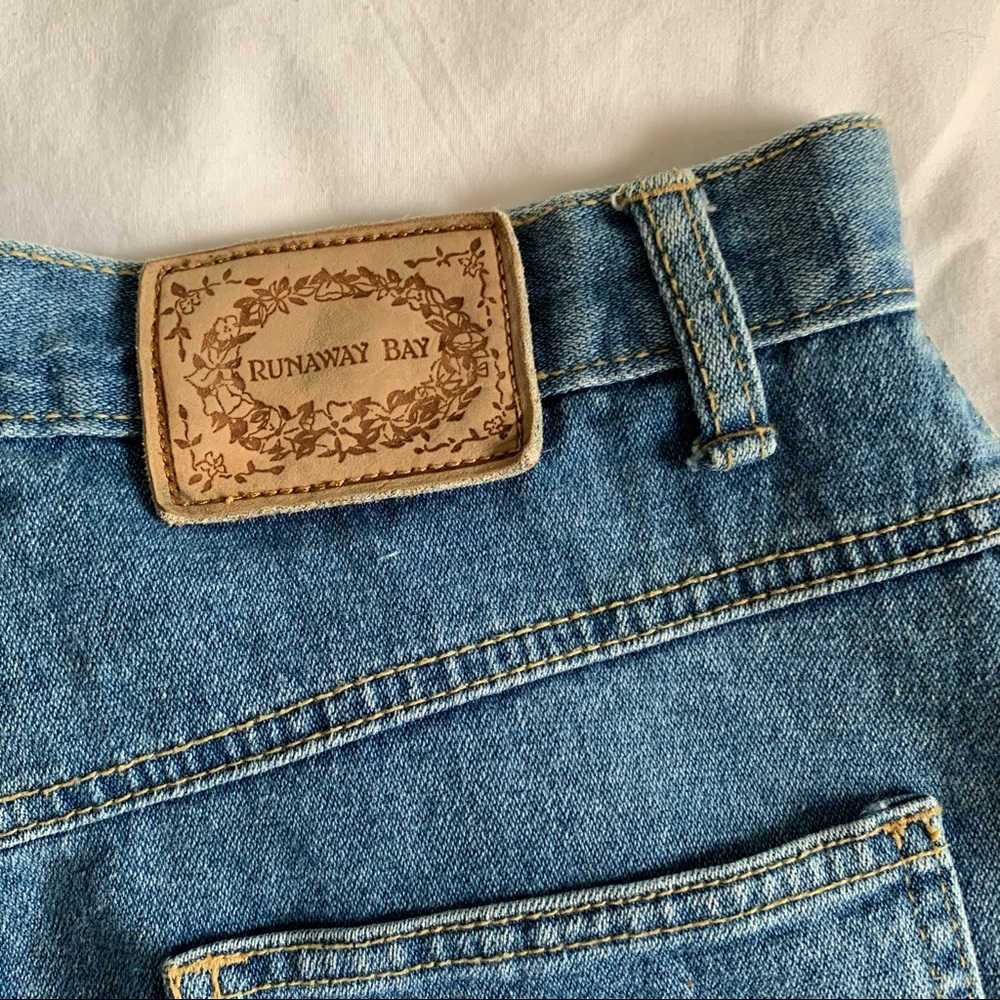 Vintage Runaway Bay Denim Skirt Sz 10 - Picture 10 of 12